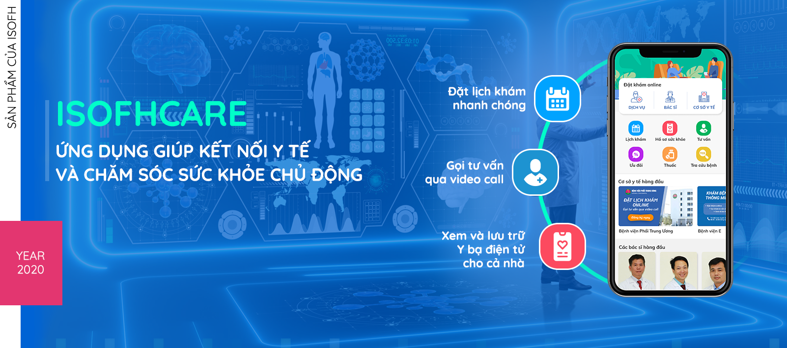 ỨNG DỤNG CHĂM SÓC SỨC KHỎE TOÀN DIỆN IVIE BY ISOFHCARE