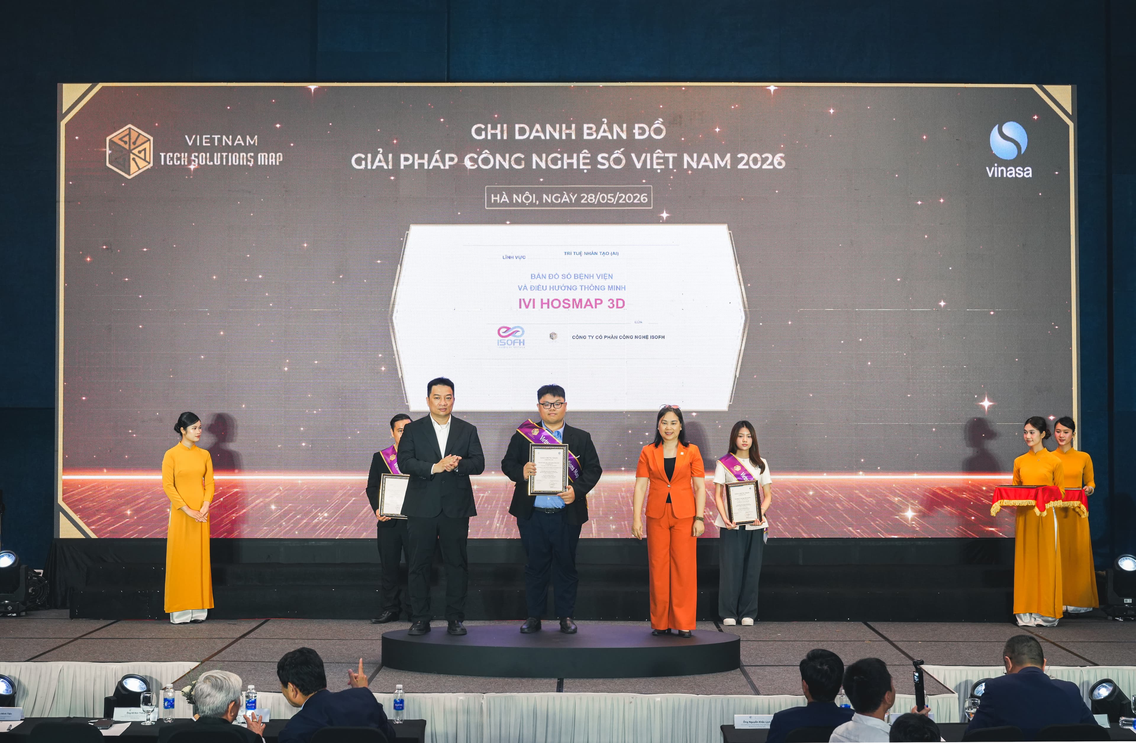 GIẢI THƯỞNG SAO KHUÊ 2026: ISOFH KHẲNG ĐỊNH VỊ THẾ CÔNG NGHỆ CHUYỂN ĐỔI SỐ Y TẾ VỚI CÚ ĐÚP DANH HIỆU TẠI SAO KHUÊ 2026