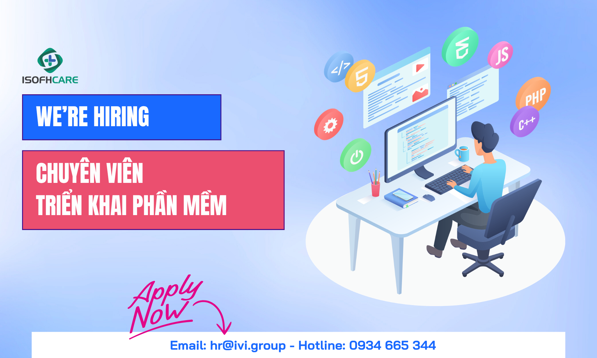 ISOFHCARE - CHUYÊN VIÊN TRIỂN KHAI PHẦN MỀM